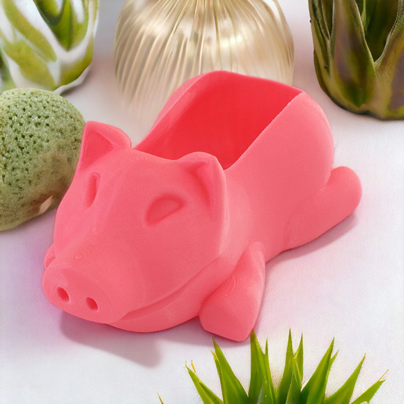 Pig Planter Plant Pot Planter Succulent Cactus Pig Shape Flower Pot for Garden - Picture 3 of 4